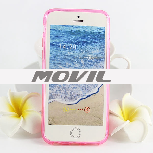 NP-1860 Transparente tpu funda para iPhone  6-1